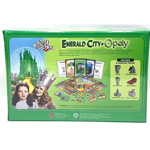 The Wizard of Oz Emerald City Opoly Game Collectors Edition Monopoly New - Picture 2 of 6